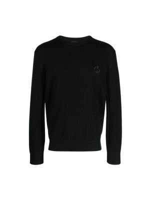 Sweter z okrągłym dekoltem Giorgio Armani czarny