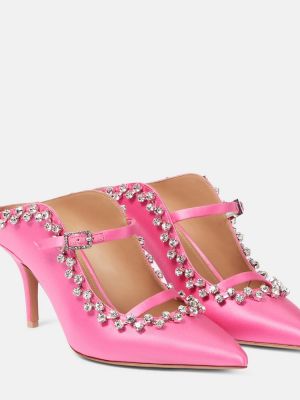 Mules de raso Malone Souliers rosa