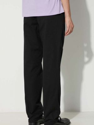 Jednobarevné kalhoty s vysokým pasem Samsøe Samsøe černé