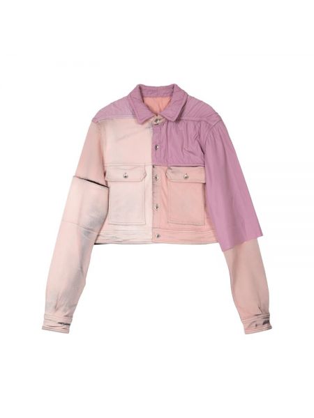 Куртка Rick Owens DRKSHDW Giacca Denim Cropped 'Faded Pink' розовый