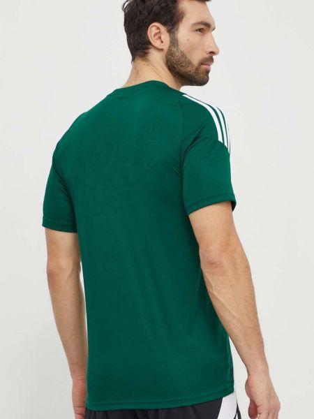 Tričko s aplikacemi Adidas Performance zelené