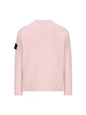Maglione di cotone Stone Island rosa