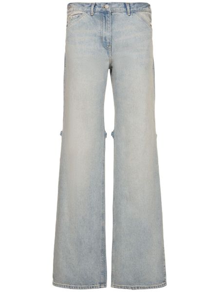 Jeans en coton large Courrèges bleu