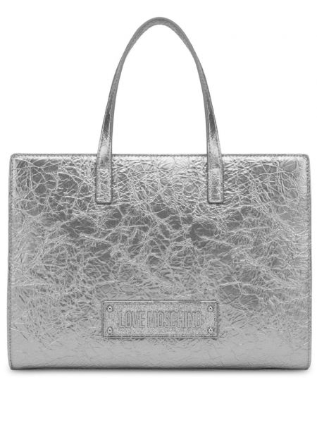 Shopper Love Moschino argenté