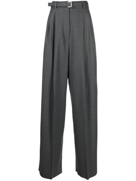 Плисирани панталон Sportmax сиво