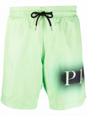 Trykt shorts Philipp Plein grønn