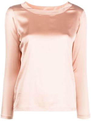 Сатенена блуза Mazzarelli розово