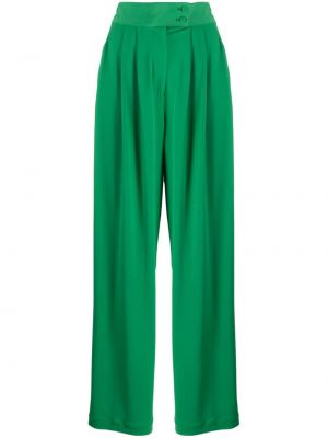 Plisované voľné nohavice Styland zelená
