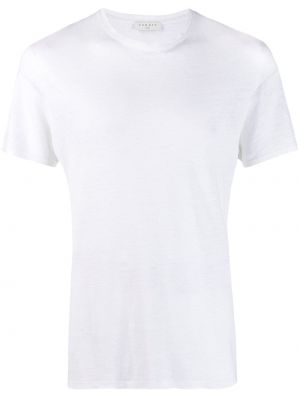 Lniana koszulka Sandro biała
