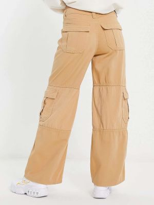 Вельветовые джинсы Kickers коричневые