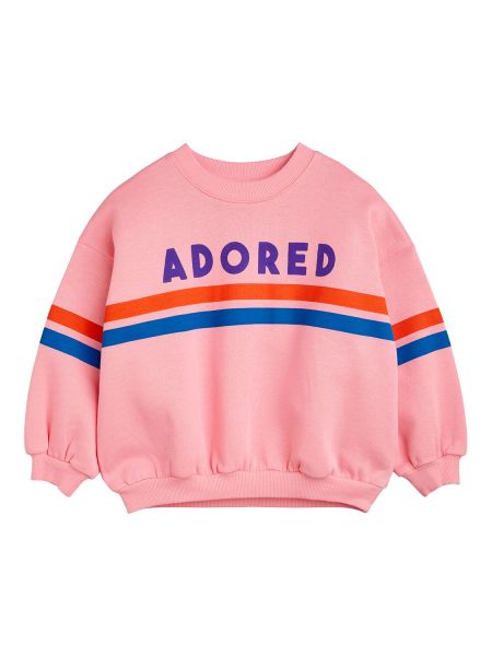 Trykt bomull sweatshirt for jenter Mini Rodini rosa