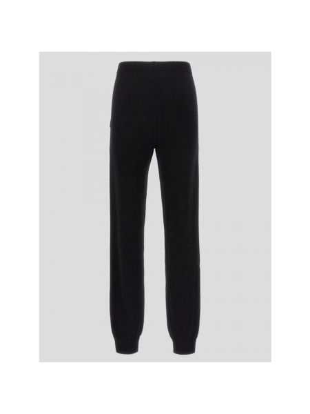Pantalones de chándal de cintura alta de cachemir con estampado de cachemira Saint Laurent negro