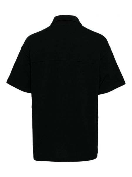 Kokvilnas polo krekls ar izšuvumiem Five Cm melns