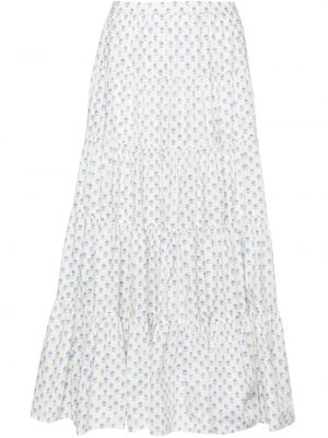 Kvetinová midi sukňa s potlačou Polo Ralph Lauren