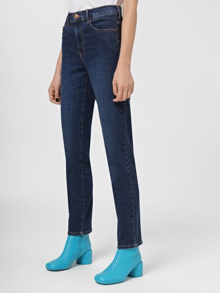 Синие прямые джинсы Wrangler