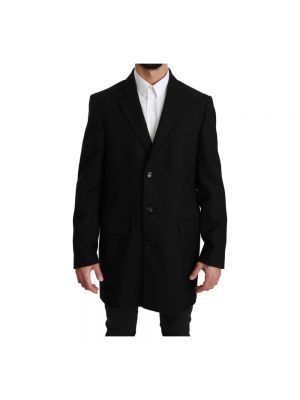 Czarny płaszcz Dolce And Gabbana