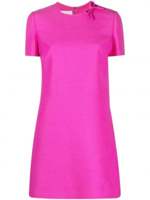Krepp mini ruha Valentino Garavani rózsaszín