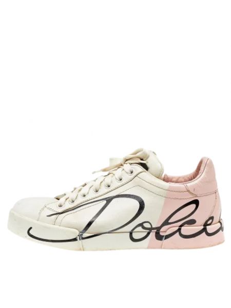Sneakersy skórzane Dolce & Gabbana Pre-owned