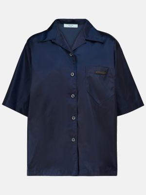 Nylónová košeľa Prada modrá