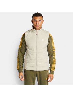 Giacca a righe Adidas beige