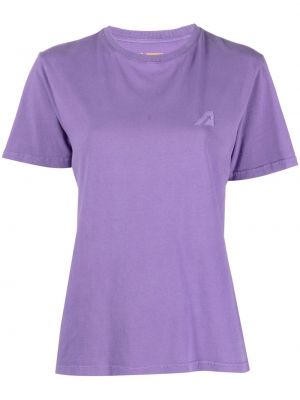 Tričko s výšivkou Autry fialová