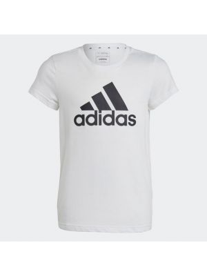 Chemise en coton en jersey Adidas blanc