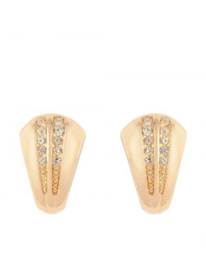 Σκουλαρίκια με πετραδάκια Christian Dior χρυσό