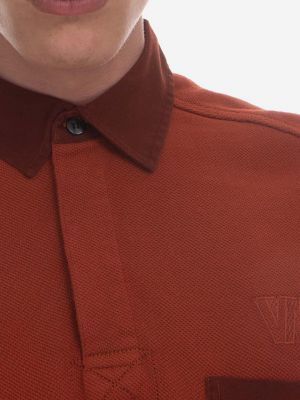 Pamučna majica dugih rukava sa dugačkim rukavima Wood Wood smeđa