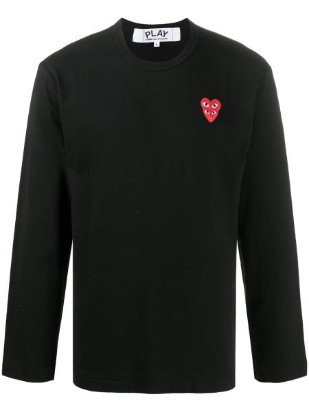 Camiseta con bordado con corazón Comme Des Garçons Play