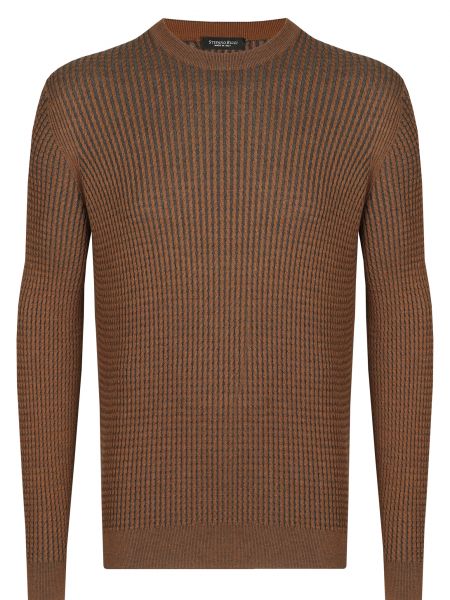 Пуловер Stefano Ricci коричневый