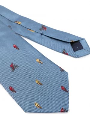 Hedvábná kravata Paul Smith modrá