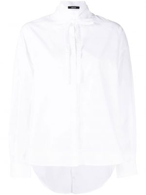 Chemise en coton avec manches longues Isabel Benenato blanc