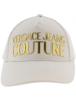 Biała czapka z daszkiem Versace