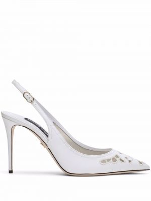 Slingback pumps Dolce & Gabbana weiß