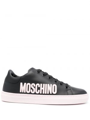 Sneakerși din piele Moschino