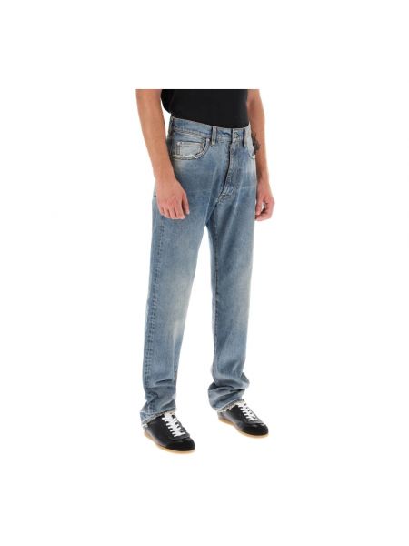 Distressed skinny jeans ausgestellt Maison Margiela blau