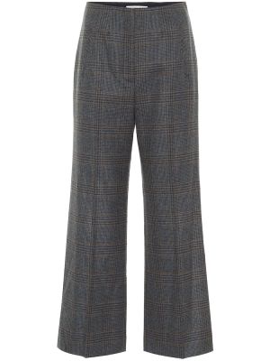 Pantalones rectos de lana Veronica Beard azul