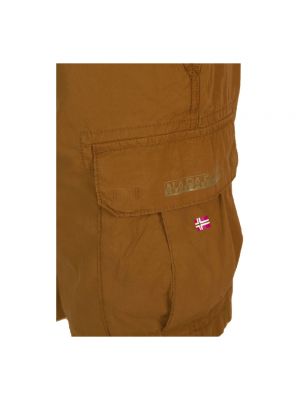Pantalones cortos cargo con cremallera Napapijri marrón