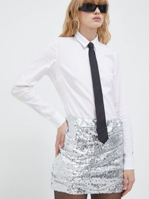 Mini sukně Herskind stříbrné