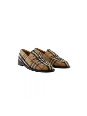 Loafers Burberry beżowe