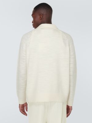Maglione di lana King & Tuckfield bianco