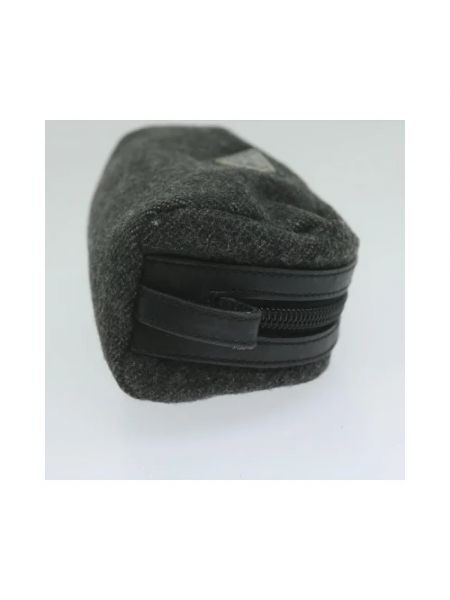 Bolso clutch de lana Prada Vintage gris