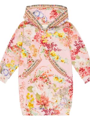 Floral bomull dress for jenter Camilla Kids rosa