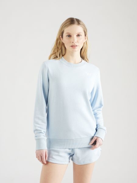 Пуловер с качулка Reebok синьо