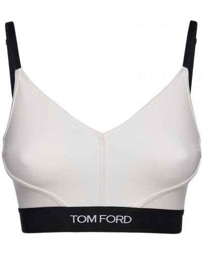 Top in jersey Tom Ford bianco