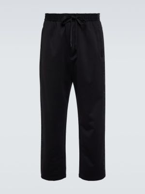 Pantaloni din bumbac Dolce&gabbana negru
