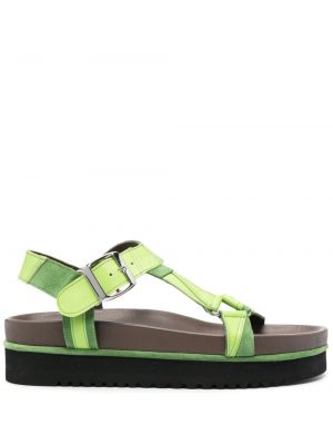 Kožené sandály Ahluwalia zelené
