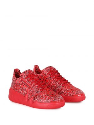 Sneakersy z nadrukiem Giuseppe Zanotti czerwone