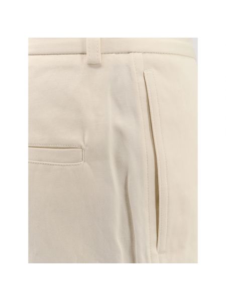 Pantalones chinos de lino de algodón Totême beige