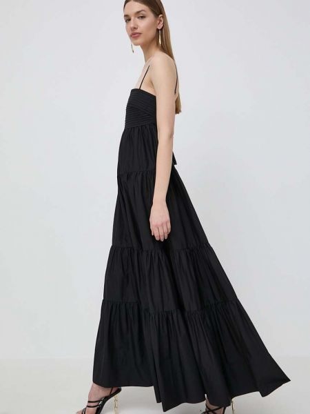 Sukienka długa bawełniana Twinset czarna